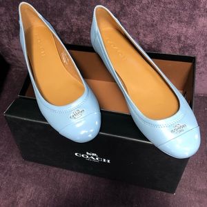 Coach Chelsea leather ballet flats